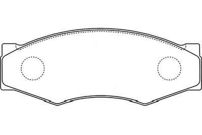 Kavo Parts Stabdžių trinkelių rinkinys, diskinis stabdys