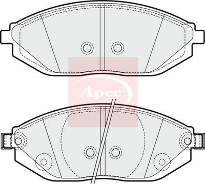 APEC Brake Pad Set, disc brake PAD1874