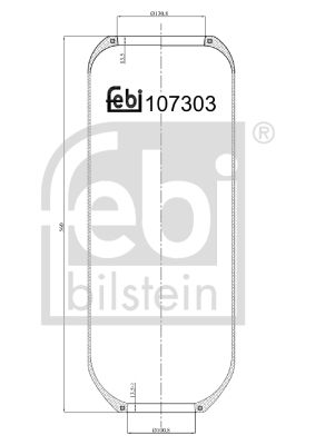 Bälgar, luftfjädring FEBI BILSTEIN 107303