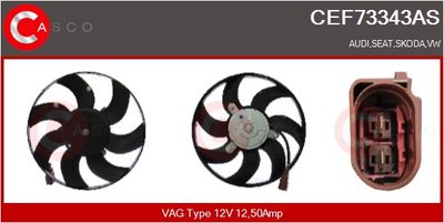 VENTILATOR RADIATOR CASCO CEF73343AS