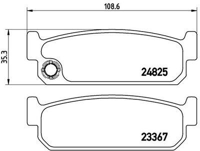 Комплект тормозных колодок, дисковый тормоз BREMBO P 56 067 для NISSAN MAXIMA