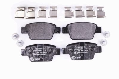 Комплект тормозных колодок, дисковый тормоз HELLA 8DB 355 018-851 для FIAT LINEA