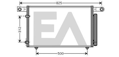 Конденсатор, кондиционер EACLIMA 30C52029 для MAZDA MPV