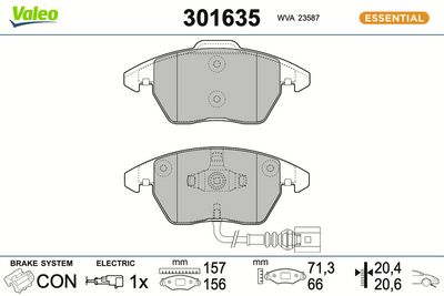 BREMSBELAGSATZ SCHEIBENBREMSE