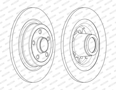 BREMSSCHEIBE FERODO DDF22641 1