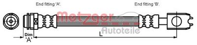 BREMSSCHLAUCH METZGER AUTOTEILE 4116210 1
