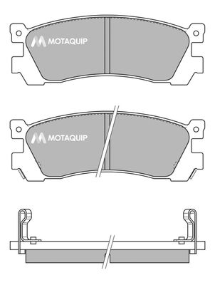 Комплект тормозных колодок, дисковый тормоз MOTAQUIP LVXL392 для MAZDA MPV