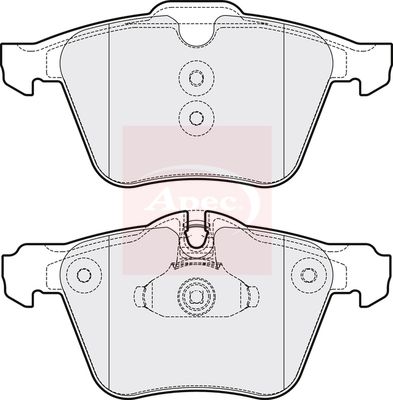 APEC Brake Pad Set, disc brake PAD1595