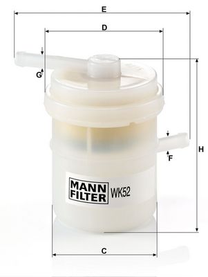 горивен филтър MANN-FILTER