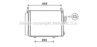Конденсатор, кондиционер AVA QUALITY COOLING HY5245D для HYUNDAI i10