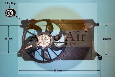 Electric Motor, radiator fan Auto Air Gloucester 05-1268