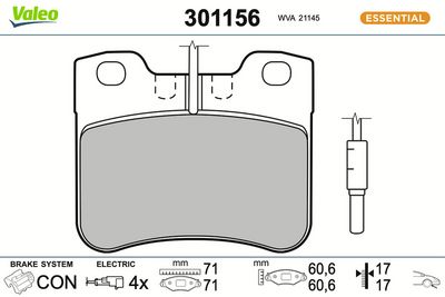 BREMSBELAGSATZ SCHEIBENBREMSE