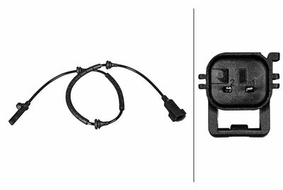 Czujnik, prędkość obrotowa koła HELLA 6PU358216-451