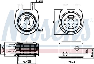 Oil Cooler, engine oil 90774