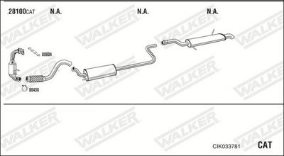 SISTEM DE ESAPAMENT WALKER CIK033781