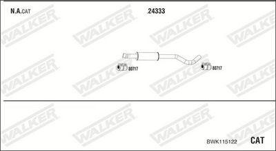 ABGASANLAGE WALKER BWK115122