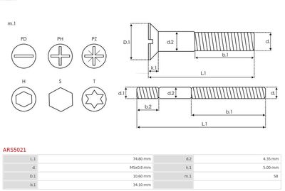 Repair Set, alternator ARS5021