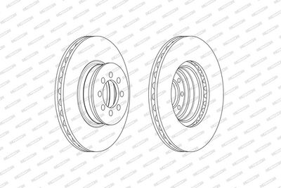 Brake disc Voor Links/Rechts past: MERCEDES SPRINTER 2-T (B901, B902), SPRINTER 3-T (B903), SPRINTER 4-T (B904), SPRINTER 5-T (B905), VARIO (B667, B670, B668), VARIO (B670 2.1D-Electric 02.95-