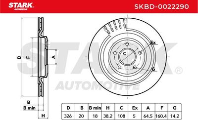 спирачен диск STARK SKBD-0022290