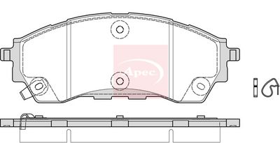 APEC Brake Pad Set, disc brake PAD2343