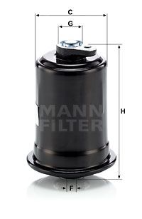 MANN-FILTER WK 614/10 Топливный фильтр  для HYUNDAI ATOS (Хендай Атос)