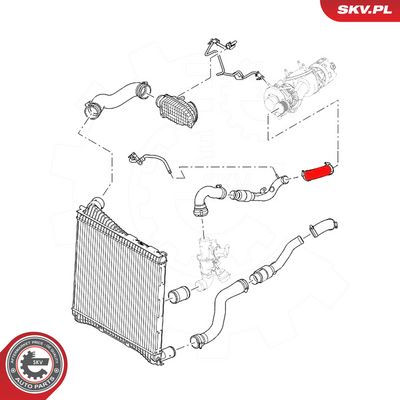 Hadička plnícího vzduchu SKV 54SKV159