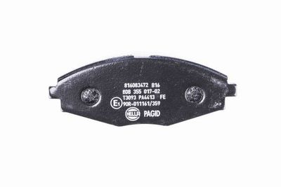 Brake Pad Set, disc brake 8DB 355 017-021