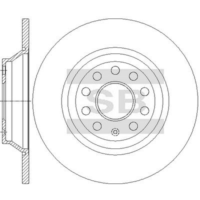 спирачен диск Hi-Q SD5438