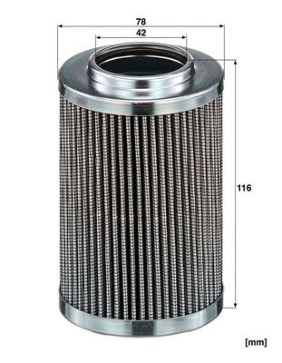 Hydraulisch filter (patroon) past: ATLAS 311, 601, 606, 701, 712H-01  BOBCAT E08, E10, E14, E16, 320, 322  BOMAG BW80AD-2, BW80ADH-2  CASE IH 1210, 1212, 1290, 1294, 1390, 1394, 1410, 1412, 1490