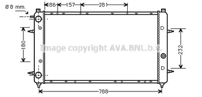 Радиатор, охлаждение двигателя AVA QUALITY COOLING VNA2114 для VW CALIFORNIA