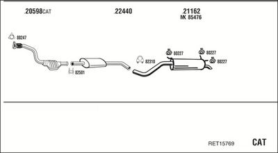 SISTEM DE ESAPAMENT WALKER RET15769