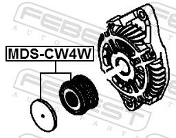 Ременный шкив, генератор MDS-CW4W