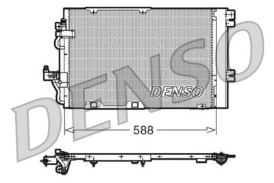 DENSO Condensor, airconditioning (DCN20011)
