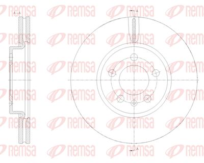 Тормозной диск REMSA 62118.10 для VW T-CROSS