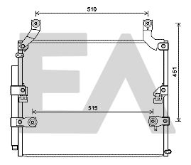 EACLIMA 30C71088 Радиатор кондиционера  для LEXUS LX (Лексус Лx)