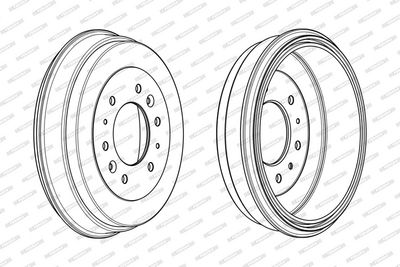 BREMSTROMMEL FERODO FDR329345 3