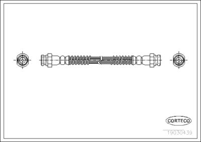 Тормозной шланг CORTECO 19030439 для MITSUBISHI PAJERO