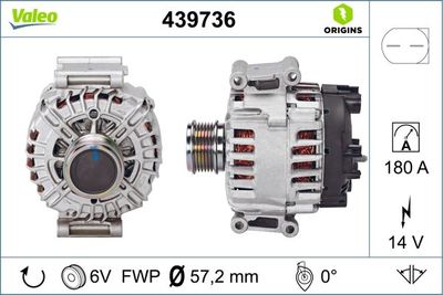 Генератор VALEO 439736 для VW MULTIVAN