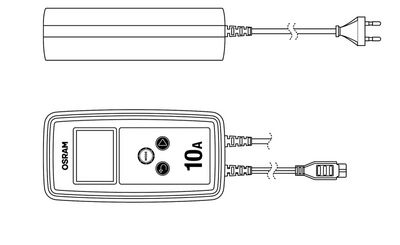 Nabíjačka batérií Osram BATTERYcharge 1010 OEBCS1010 12V/24V 10A
