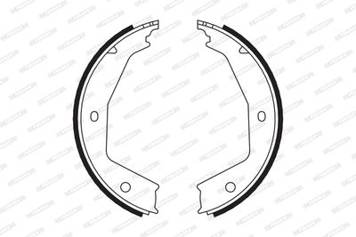 Bromsbackar, sats, parkeringsbroms FERODO FSB666