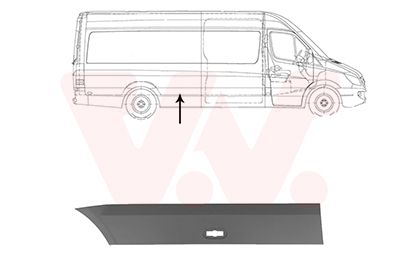 Ozdobná / ochranná lišta, boční stěna VAN WEZEL 5862428