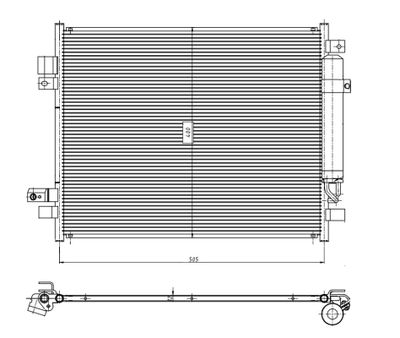 Kondensor, klimatanläggning NRF 350418