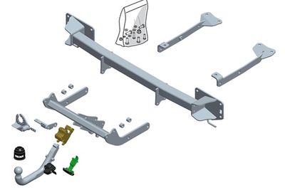 Zestaw zaczepu przyczepy BRINK 576800