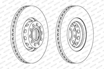 BREMSSCHEIBE FERODO DDF954C1 1