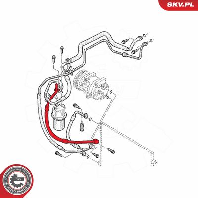 ESEN SKV - Vysoko/nízkotlakové vedenie klimatizácie OPEL, NISSAN, RENAULT , 54SKV677