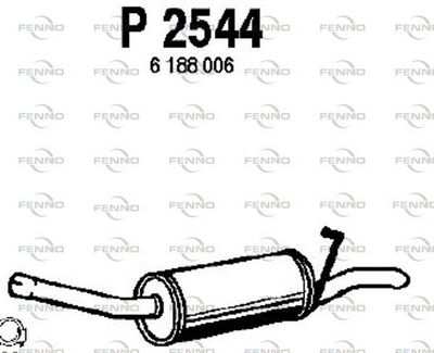 Глушитель выхлопных газов конечный FENNO P2544 для FORD SCORPIO