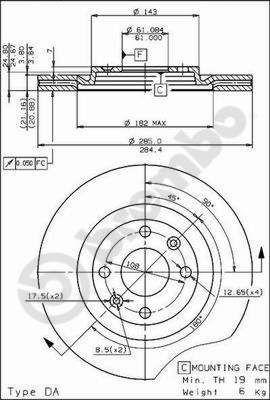 Tarcza hamulcowa AP 24315