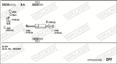 Изпускателна система WALKER OPK059245B