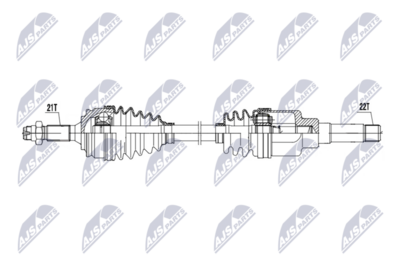 Wał napędowy NTY NPW-CT-170