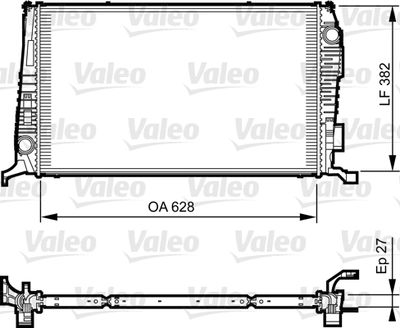 VALEO 735279 Радиатор охлаждения двигателя  для DACIA (Дача)